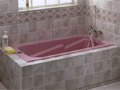 SMC浴缸(本体)含落水頭粉紅