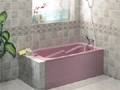 SMC浴缸全套(含護牆)粉紅