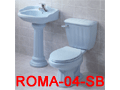 羅馬型4〞孔面盆及馬桶(全套)淺藍